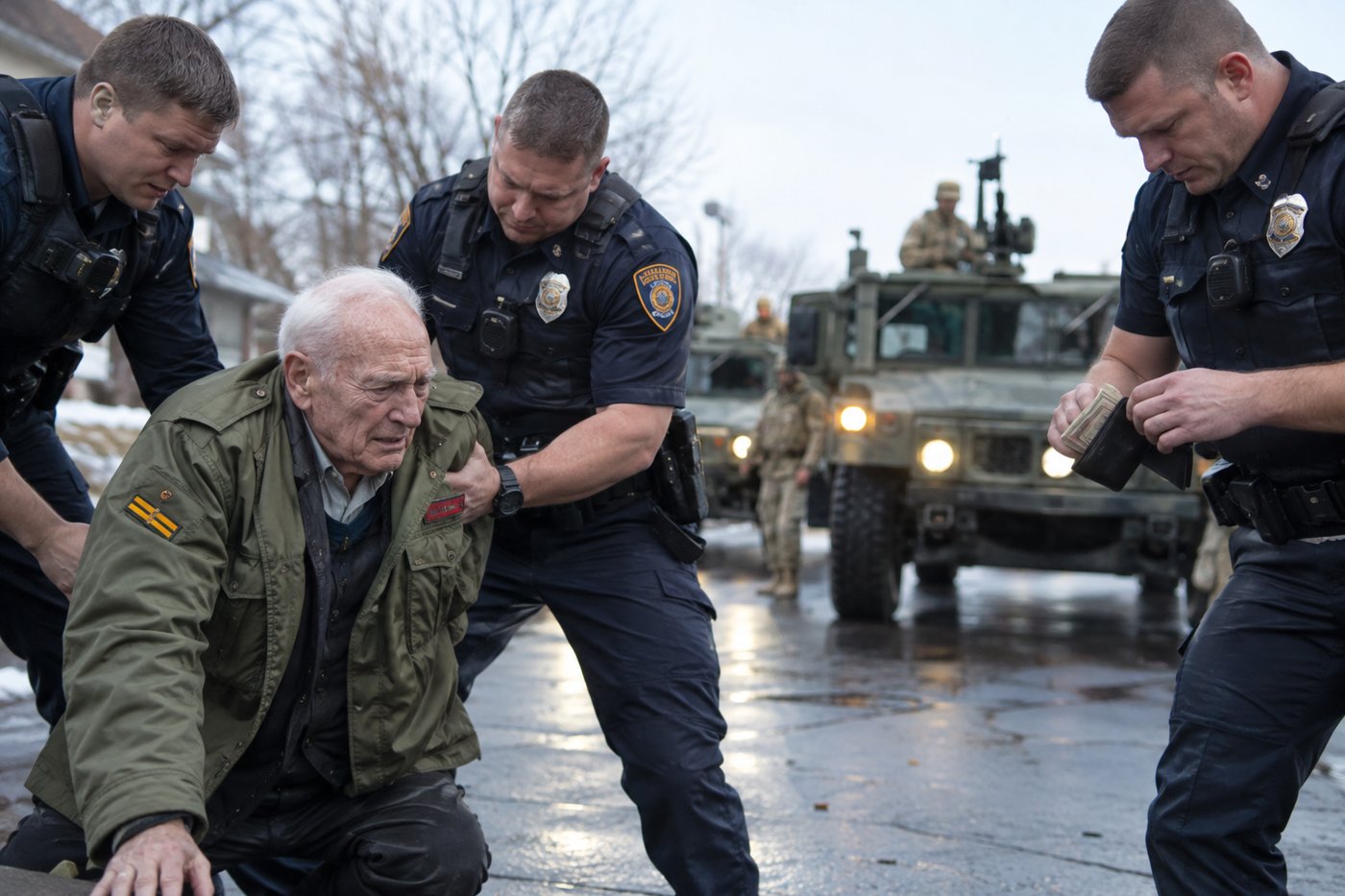 Dirty Cops Robbed an 82-Year-Old Veteran—Then Two Military Vehicles Arrived