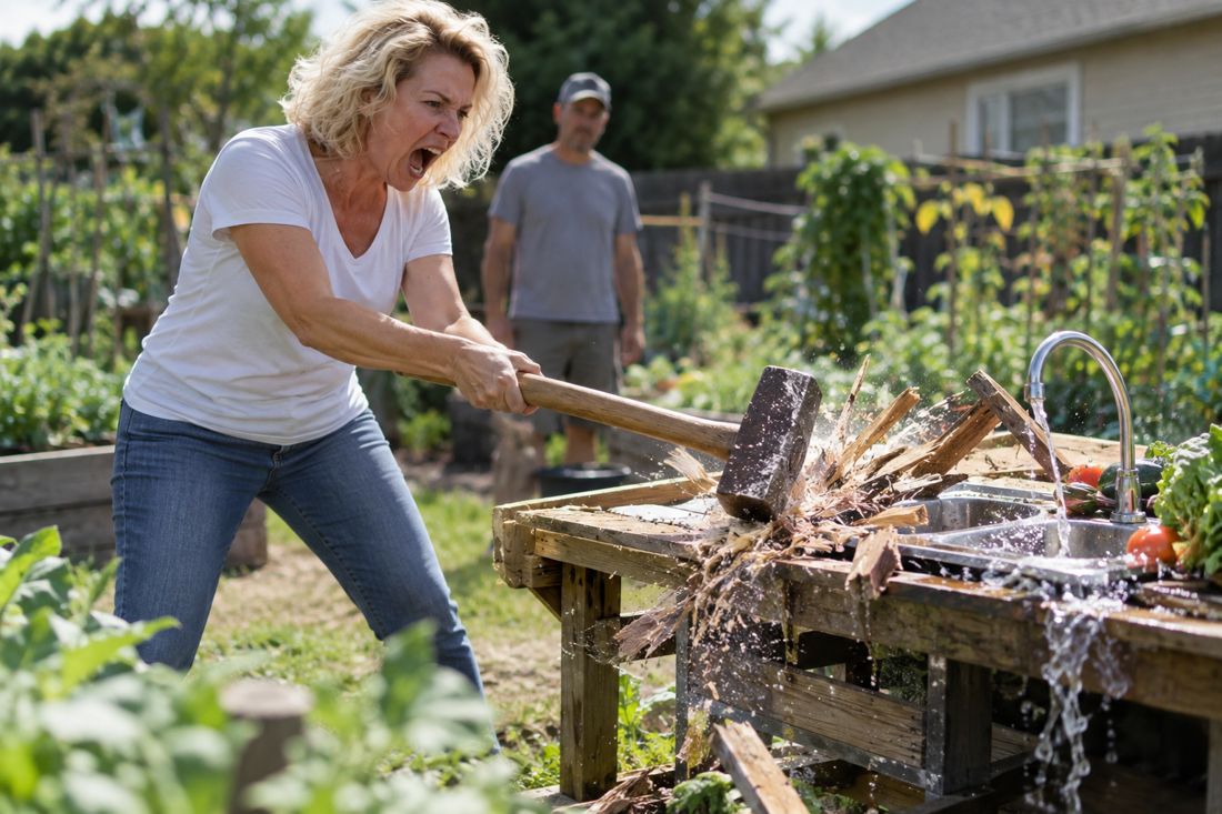 HOA Karen Smashed Her Produce-Washing Station—Then the Farm Owner Stepped Out