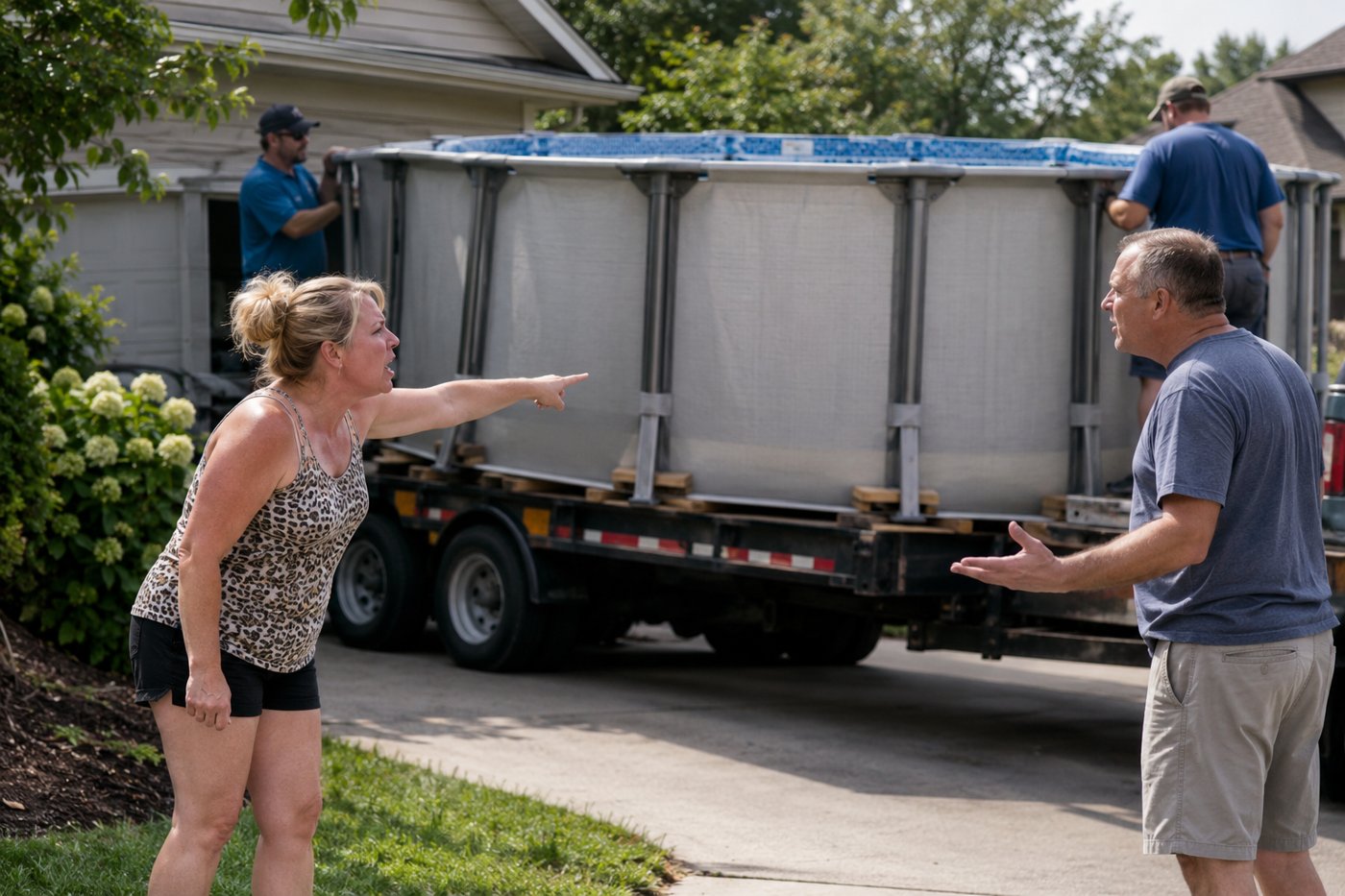 Neighbor Karen Used My Driveway for Her Pool Delivery—Then I Closed the Gate
